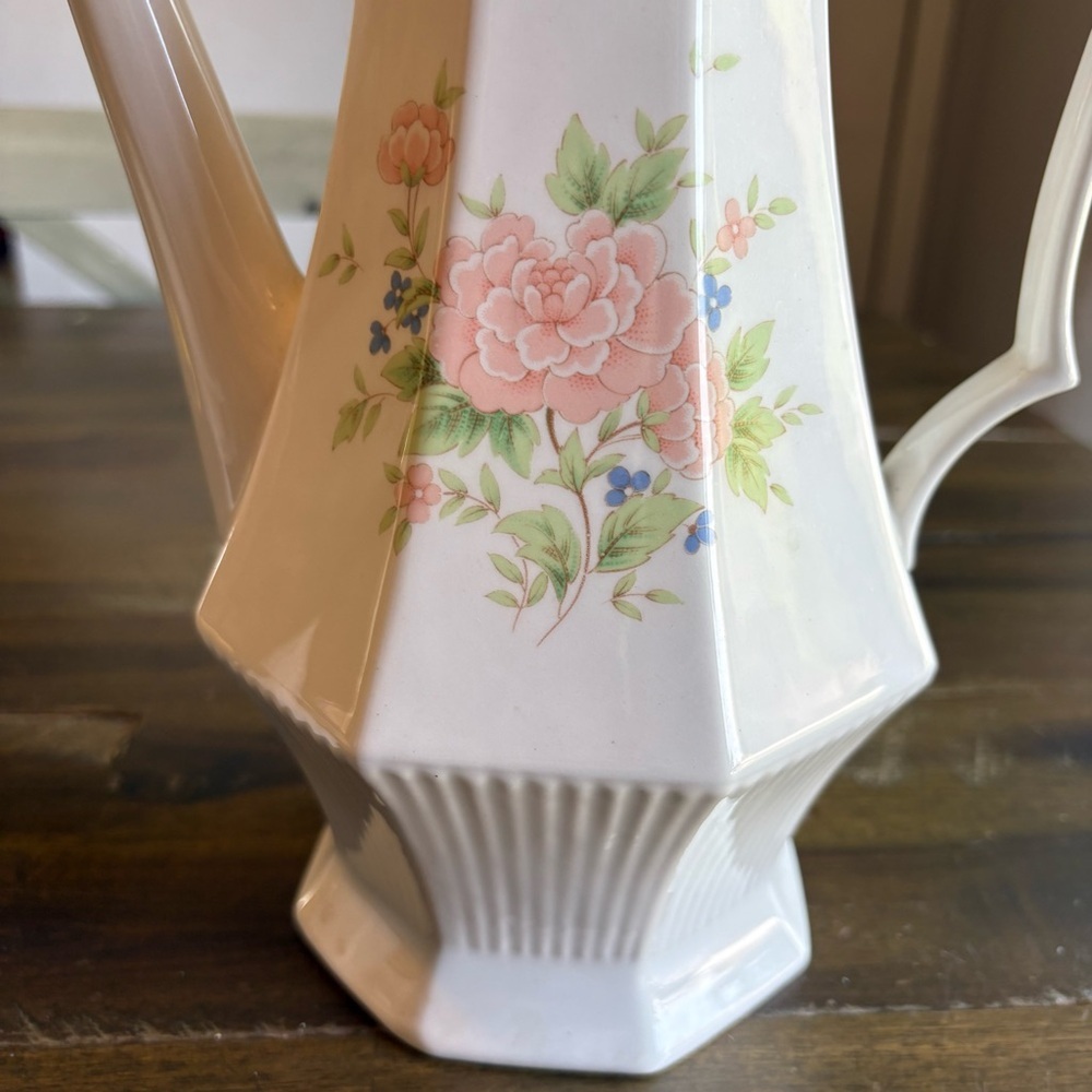 Nikko Classic Collection Cameo Rose Coffee Pot Floral 6 Cup Japan Octagon Tea - Picture 5 of 5